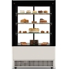 Витрина холодильная напольная, вертикальная, кондитерская, L0.85м, 3 полки, +1/+10С, дин.охл., белая (RAL 9016), стекло фронтальное прямое