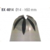 Насадка на кондитерский мешок ЦВЕТОК D 0,14см (набор 5шт), нерж.сталь