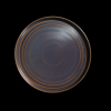 Тарелка мелкая с бортами D 27 cм, фарфор, сине-коричневый «Corone Terra»